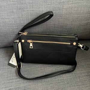 NWT ISABELLE VEGAN CROSSBODY BAG WRISTLET CLUTCH